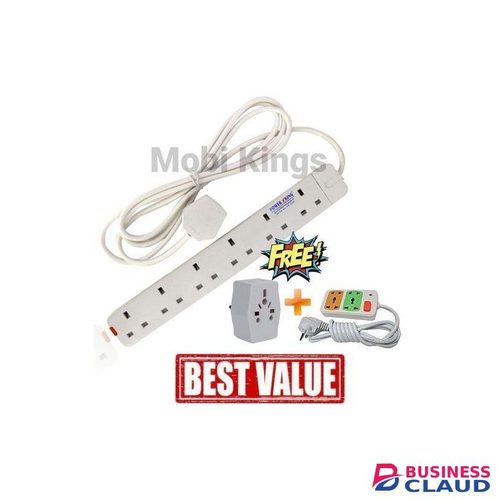 Power King Power Extension 6 Way CAble PLUS FREE 2 Gifts