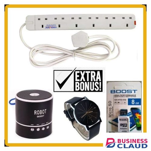 Power King 6Way Power Extension Cable+ Free Extra Bonus