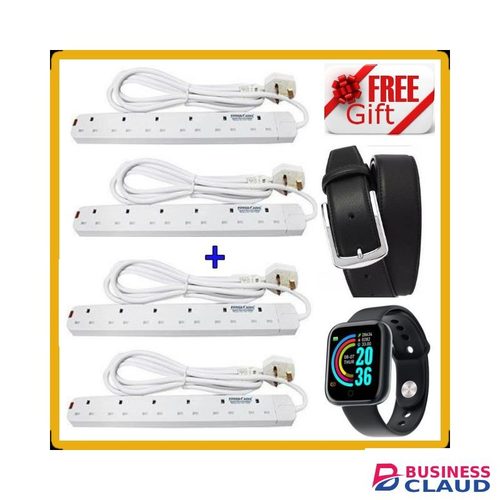 Power King 4*6 Way Power Extension Cable+ Extra Gifts