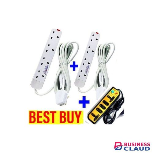Power King 2 Pieces Of 4 Way Power Extension - + M GIFT