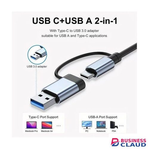 4 In 2 High Speed USB HUB 3.0 4 Ports Extension Adapter
