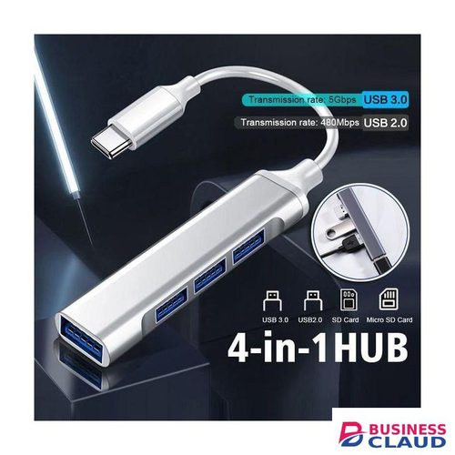 New USB Hub Type C USB HUB 4 Ports Extension Adapter USB Splitter Type C USB Hub High Speed
