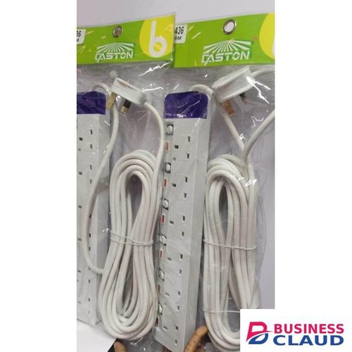Caston LONG Power Extension Cables 6Way 10 Metres, 5Way 5 Metres Long Extension Cords
