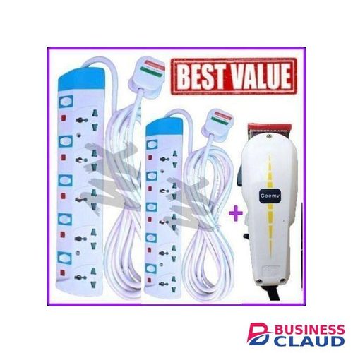 Powermax Power King Extension 2*5Ways+Shaving Machine-Kinyozi