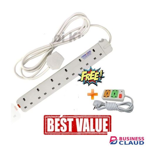 Power King PK-1006 With Free Small Power Extension -White