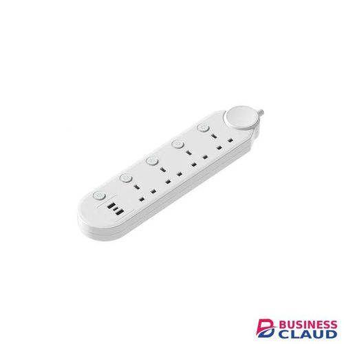 Tronic 4-Way Extension Socket with USB & Type-C Ports – 13A, 3-Meter Cable