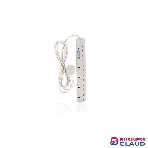 Power King Extension Cable With 6 AC Power Outlets, 13A, And 2 M Long Cable>6 Outlet Power Extension Cable > 6 Way.Extension Cable With 6 AC Power Outlets, 13A, And 2 M Long Cable>6 Outlet Power Extension Cable > 6 Way