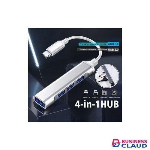 USB Hub Type C USB HUB 4 Ports Extension Adapter USB Splitter Type C USB Hub High Speed