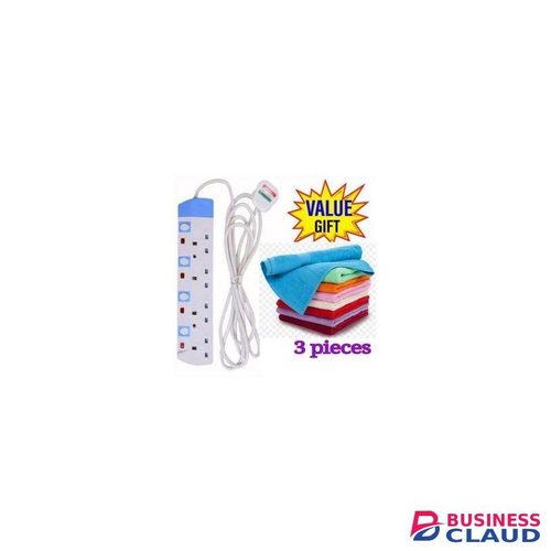 Power King 6Way Power Extension 4Way Power Extension Face Towels