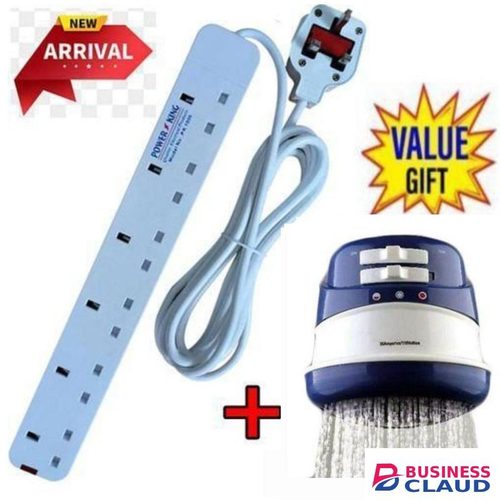 Power King 6 Way Power Extension // Power Extension Socket LONG Cable +HORIZON shower head