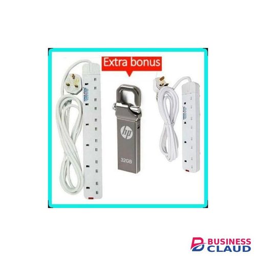 Powermax Power King 6 Way Power Extension Cable+ 4-Way Extension+ Gift