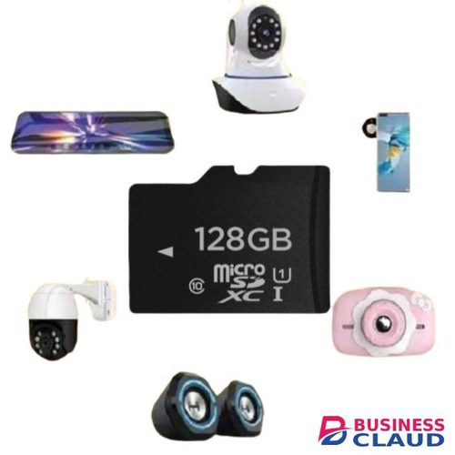 Boost High-Speed 128GB Card – Secure Video Backup & SD ADAPTER + EXTRA GIFT 4-WAY POWER EXTENSION CABLE SOCKET WITH SAFETY SWITCHES & BLUETOOTH WIRELESS HEADPHONES