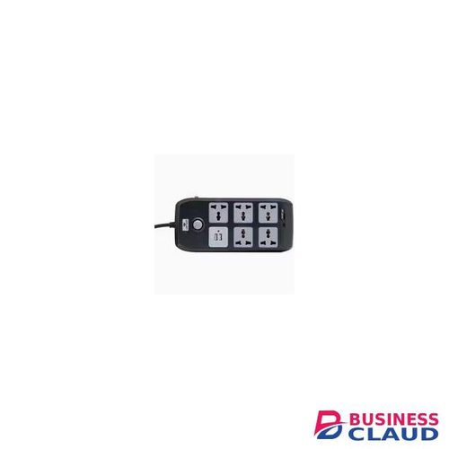 LW EXT 52U 5-Way Extension Socket + 2 USB Fast Charging 3M Cable