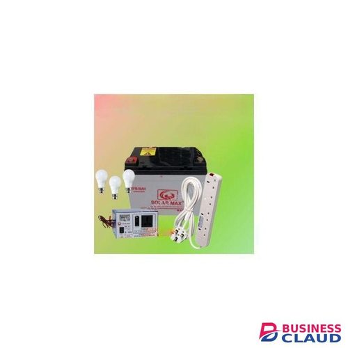 Solarmax 80Ah Solar Battery + 150VA Free Inverter + Free Extension + 3 DC Bulbs