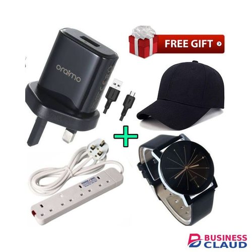 Oraimo ANDROID Charger, Faster Charging+Cap+Watch+4Way Extension