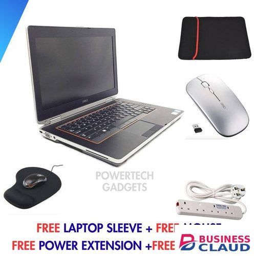 DELL Latitude E6420 Intel Core i5 8GB Ram 128GB SSD, Windows Installed & Activated, Office & Basic Software Installed + Free Bag + Charger +Mouse Pad + Free Wireless Mouse+ Extension