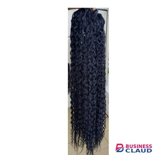 Black Long Curly Synthetic Hair Extension