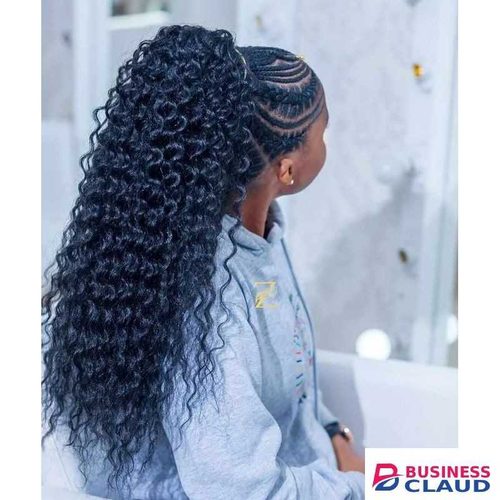 Black Long Curly Ponytail Hair Extension