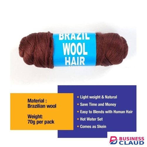 Brazilian Hair Brazilian wool for hair braiding and crocheting