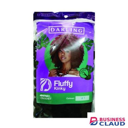Darling Fluffy Kinky Hair Extensions – Colour No. 1