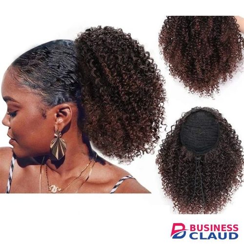 16' Curly Hair Ponytail Extension + Free Gift