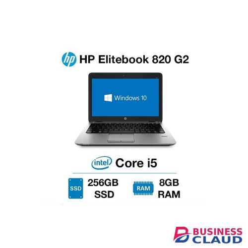 EliteBook 820 G2 5th Gen Laptop, Intel Core I5 8GB RAM 500GB HDD Storage Slim Ultrabook Refurbished Laptop, Windows 11 PRO Activated, Office & Basic Software Installed, Free Bag + Charger + Wireless Mouse + Mouse Pad + Free Extension