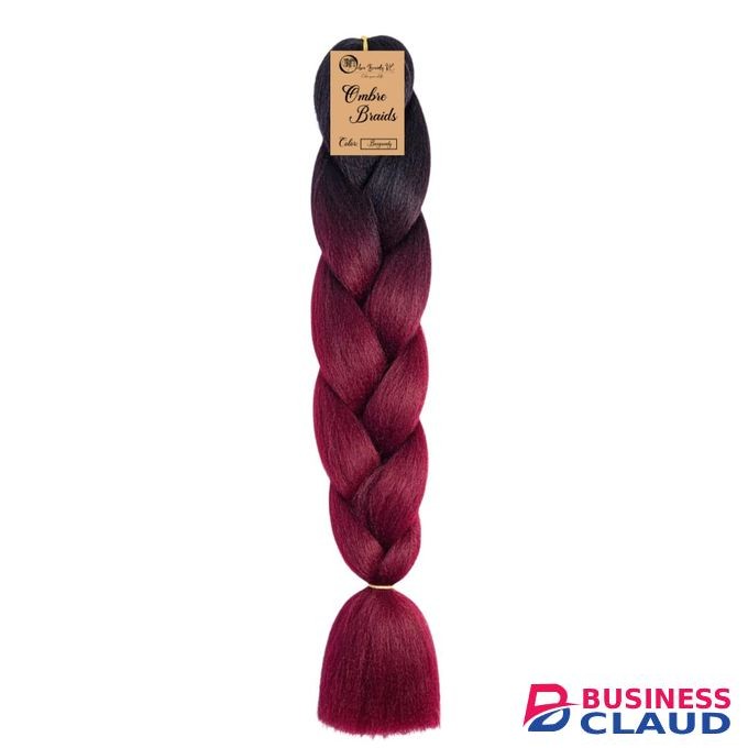 Ombré Braids KE B8 Ombre Braid Burgundy Ombre Braiding Hair Burgundy Ombre Braid