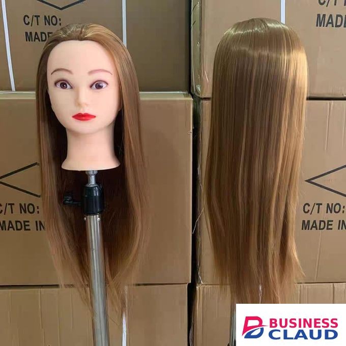 Training Mannequin Hairdresser Training Doll Training Dummy Head Semi Human Hair Dummy