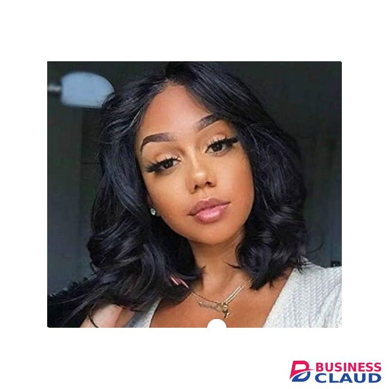 Curly Bob Wig - Black