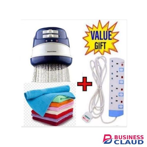 Horizon QUALITY HOME BEST Instant Hot Water Shower For Fresh And Salty Water + Face Towels +4 Way Power Extension With independent Switch