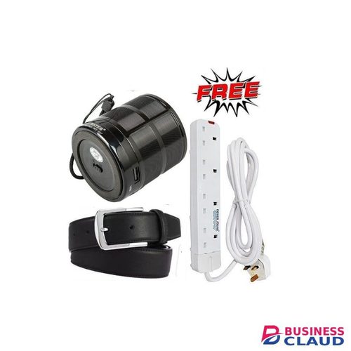 Wster Smart MP3 FM Radio Mini Portable Bluetooth Speakers + Free Men Belt & 4 Way power extension cable