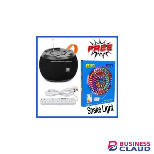 C15 Portable Bluetooth Superbass Speaker + Free LED RGB 10metre Strip Snake Light For Decoration With 7 Colours & Best 4 Way Power Extension Cable