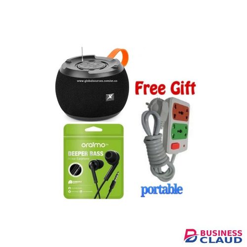 C15 Universal Compatible & Portable, Quality, USB, Multi-function, Bluetooth Speaker, Hands-free, TF Card + Free 2 Way Power Extension, Earphones