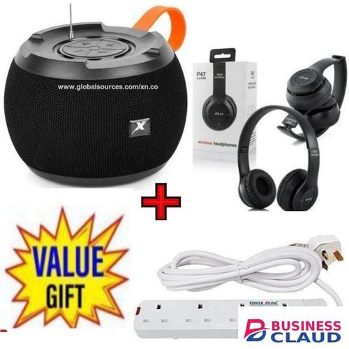 BEST BLUETOOTH SPEAKER// C15 Superbass Bt Speaker// WIRELESS BLUETOOTH Speaker BT/USB/TF/DC5V/AUX SUPERBASS +P47 HEADPHONES+Free 4Way Power Extension