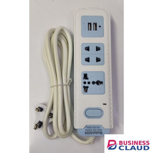 Heavy Duty 3 Ways Extension/2 Usb Charging Ports