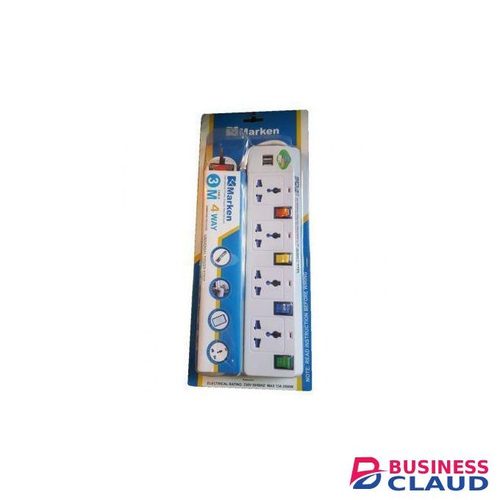 Marken sweet home 3M long cable 4way Extension With 2USB Ports