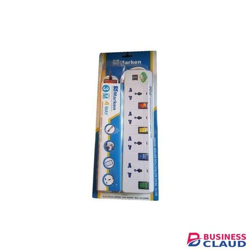 Miken 4way Extension With 3 USB Ports And Long Cable