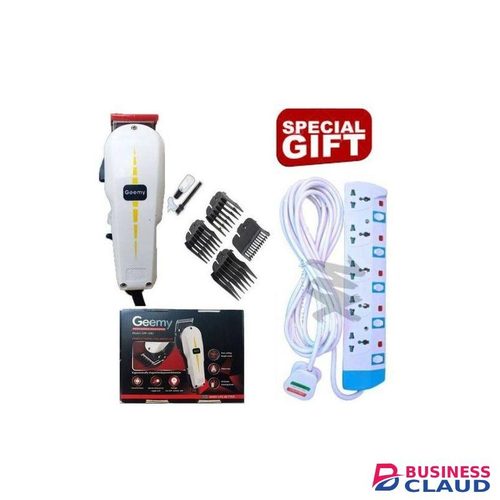 Geemy New Arrivals Professional Hair Clipper/Shaving Machine Kinyozi + 5 way power extension