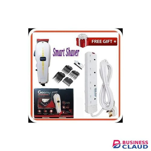 Geemy Professional Hair Shaving Machine-Kinyozi + 4 Way Power Extension Cable