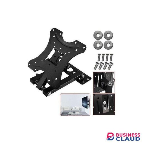 Home Design HEAVY DUTY ROTATING 14"-55" TILT WALL MOUNT BRACKET With Digital TV Aerial Antenna Signal Receiver & 4 Way Extension, Cable Clips