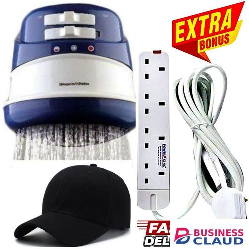 HORION BEST QUALITY BATHROOM INSTANT HOT WATER SHOWER FOR FRESH AND SALTY WATER // INSTANTSHOWER FOR MEN // INSTANT SHOWER FOR WOMEN + EXTRA BONUS ELECTRIC 4 WAY POWER EXTENSION CABLE SOCKET & CAP