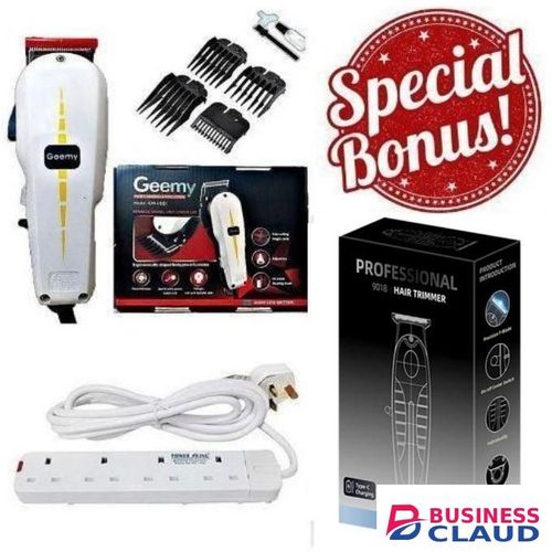 Best facial shaver for women // Rechargeable Trimmer Shaving Machine + Extra BONUS Professional Kinyozi Hair Clipper Shaving Machine Electric Trimmer & 4-WAY POWER Extension Cable Socket