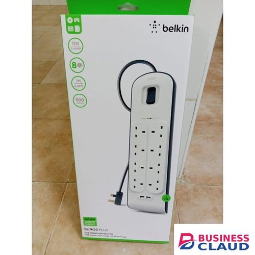 Belkin Surge Plus 8 Way Extension With Dual USB Outputs PROTECTOR