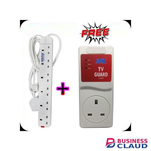 Power King 6Way Heavy Duty Extension + Free MK TV Guard