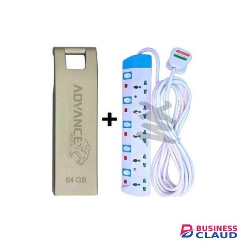 Advance USB Flash Disk Smart 64GB + 5Way Power Extension