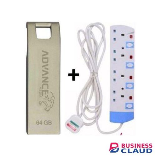 Advance USB Flash Disk Smart 64GB + 4Way Power Extension