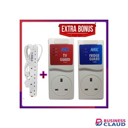 Power King 6Way Heavy Duty Extension + Free MK TV & Fridge Guard