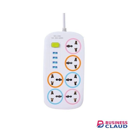 Extension Way With 3 USB Ports Multiplug Power Exn Socket Power Cables