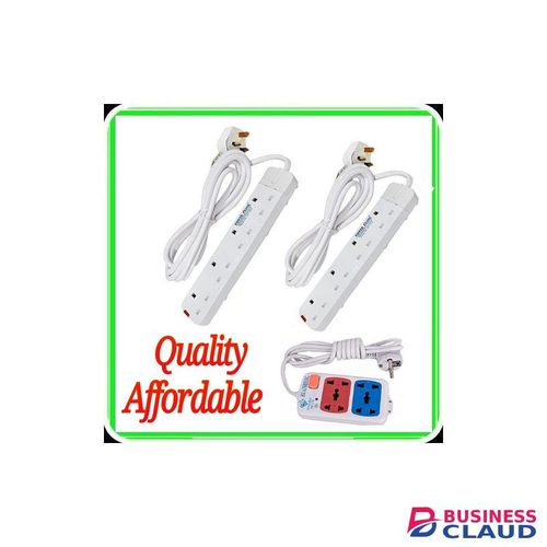 Power King 2Pcs 4 way Extensions+ 2 way Extension Cable