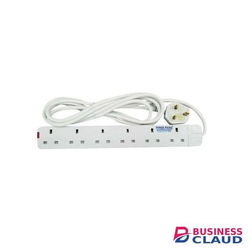 Power King THREE Pieces 6 Way PP.K 5 Way Extension Cable, 13A, 3m Long Cable -Recommended